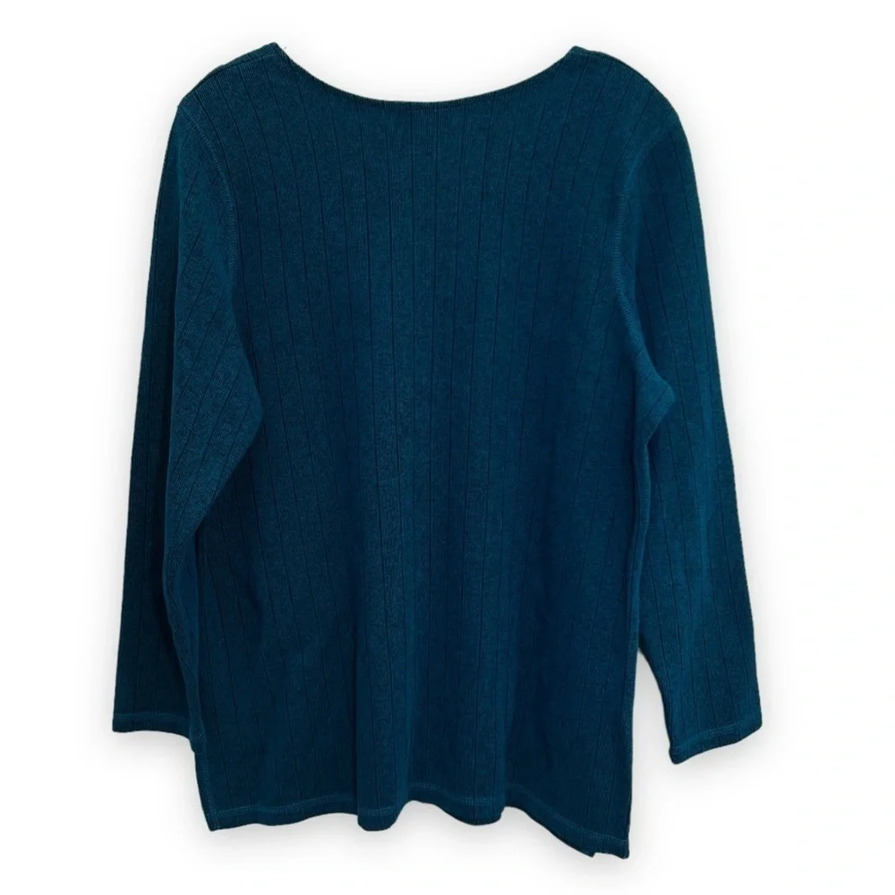 AVENUE Sweater Teal Ribbed‎ 14/16